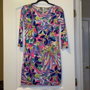 lilly pulitzer 3/4 sleeve dress xxs marlowe